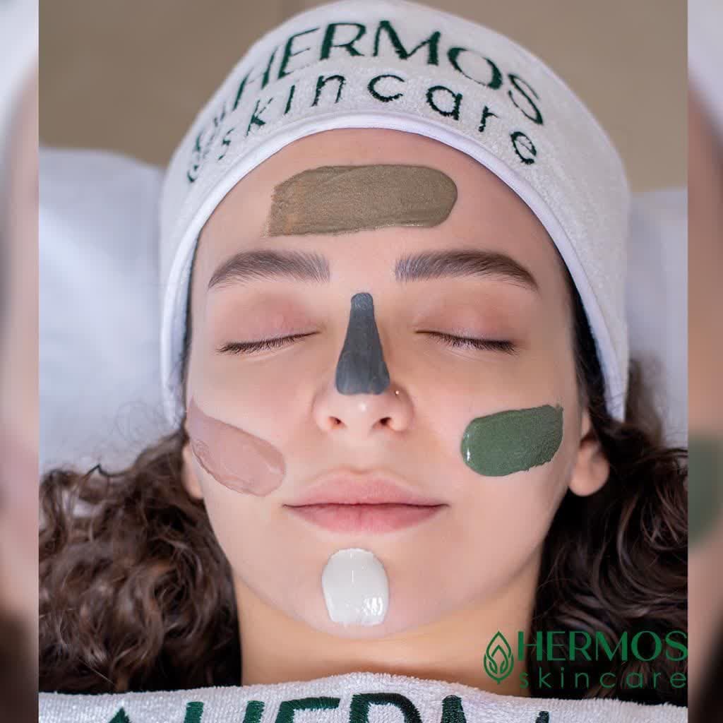 ماسک خاک رس چای سبز و ماچا برند هرموس 300 گرم