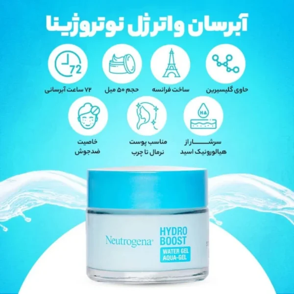 واتر ژل آبرسان پوست چرب نیتروژنا 50میل