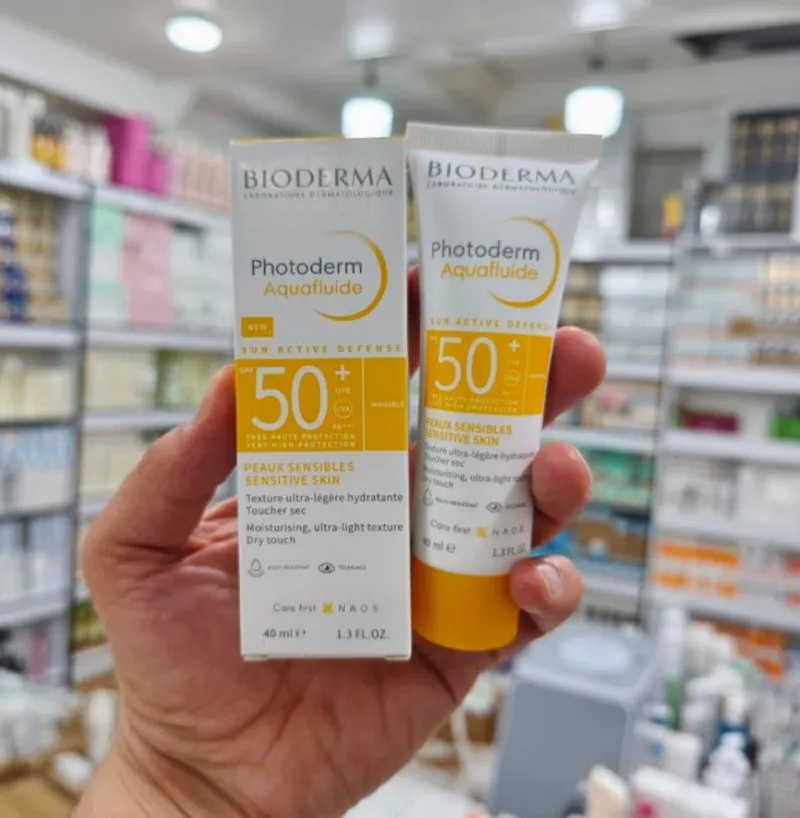 ضدآفتاب آکوافلویید رنگ روشن بایودرما 40میل