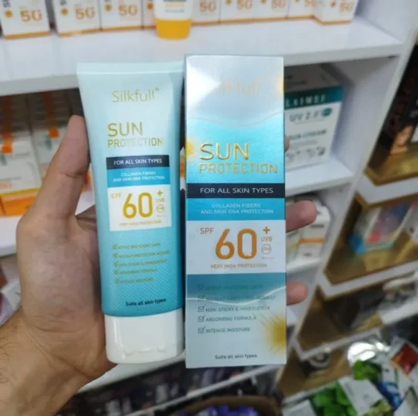 ضدآفتاب بی رنگ آبرسان و روشن کننده سیلکفول SPF60