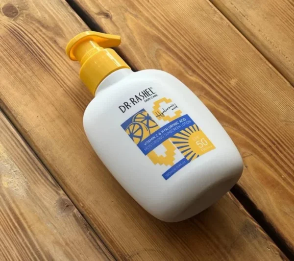 لوسیون ضدآفتاب ویتامین C و آبرسان دکتر راشل SPF50