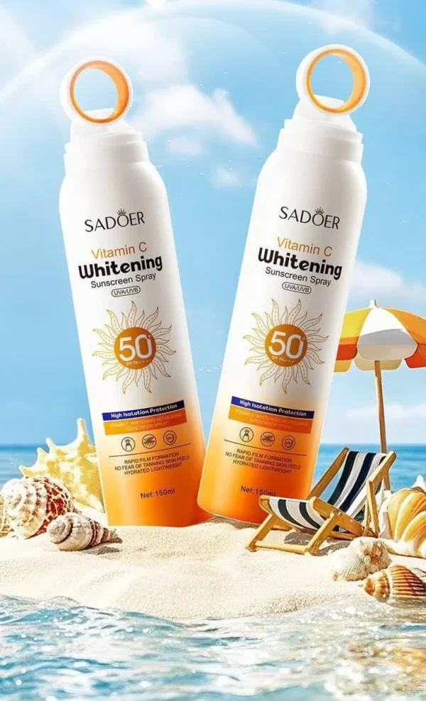 اسپری ضدآفتاب ضدلک ویتامین C برند SPF50 SADOR