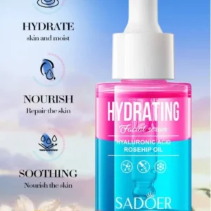 سرم آبرسان هیالورونیک اسید و روغن گل رز برند 30gr SADOER