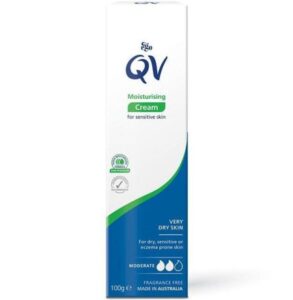 کرم مرطوب کننده پوست خشک و حساس QV کیوچوی 100گرم
