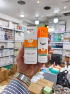 ضدافتاب و ژل کرم پوست چرب اوسرین spf50